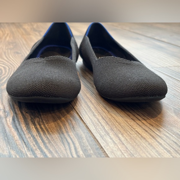 ROTHYS ROTHY’S KNIT BALLET FLAT BLACK ROUND TOE SIZE 11 - Picture 6 of 8